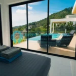 Master Bedroom with Sea View in 5-Bedroom Luxury Samui Villa